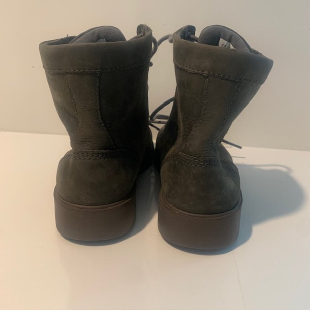 Kodiak All Season Waterproof‎ Olive Green Leather Lace-Up Ankle Boots - Size 6.5 - Picture 8 of 15